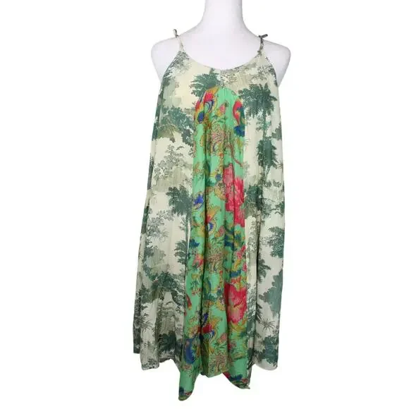 Maeve Anthropologie Santee Swing Dress Eastern Floral Paisley Petite XSP - Picture 2 of 12